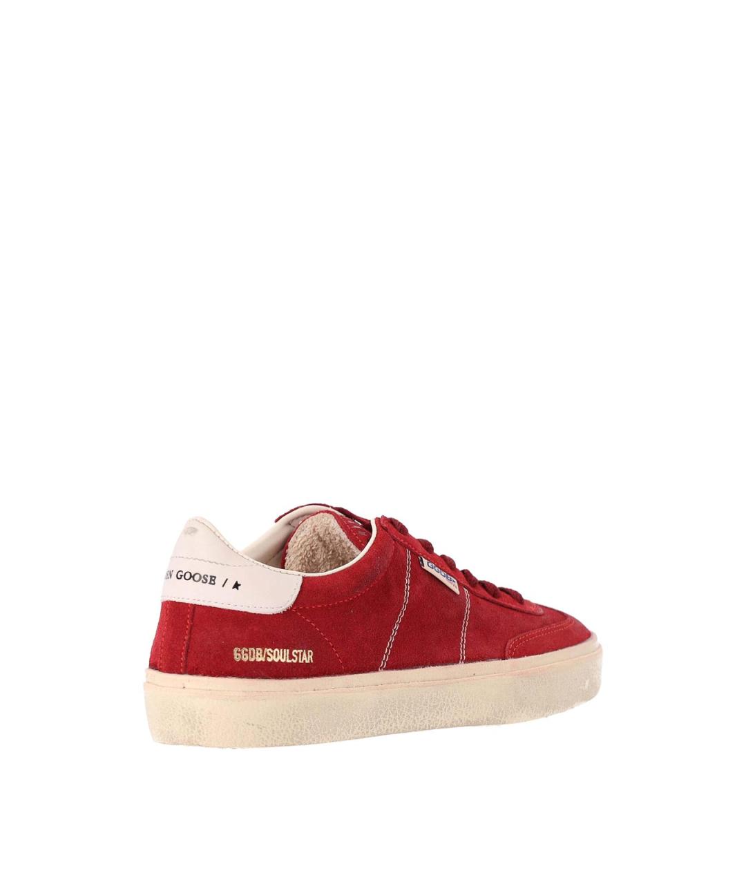 GOLDEN GOOSE Красные кожаные кеды, фото 4