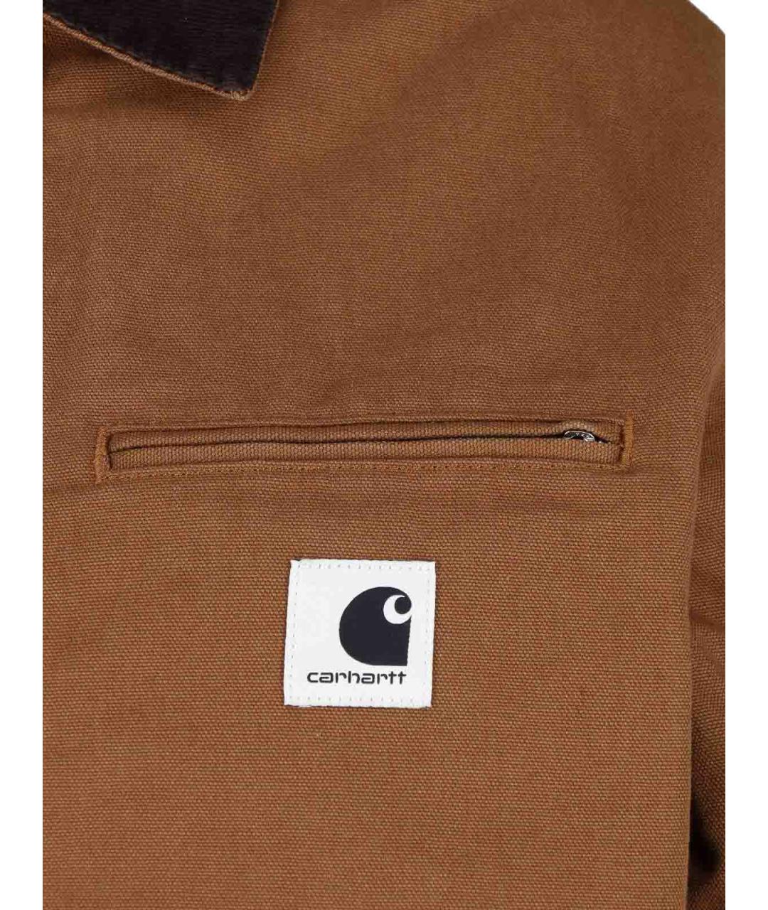 CARHARTT Коричневая хлопковая куртка, фото 3