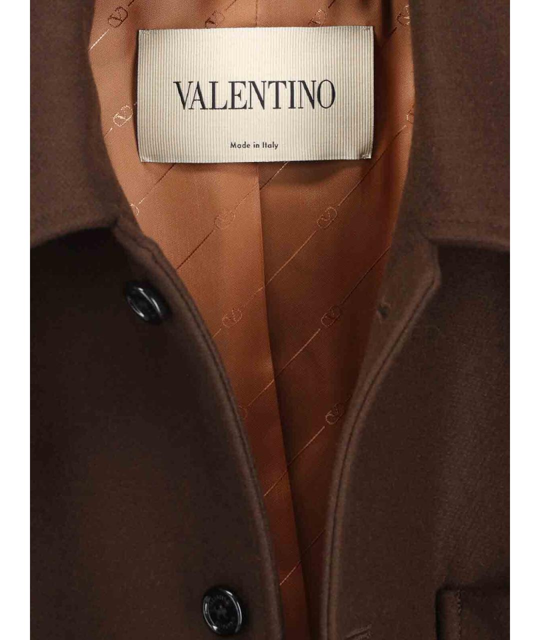 VALENTINO Коричневая шерстяная куртка, фото 3