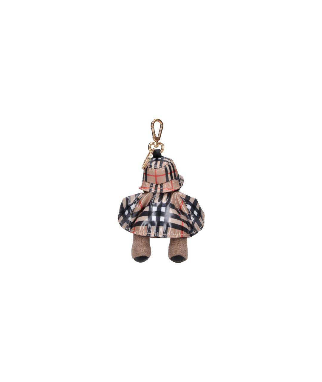 BURBERRY Бежевый брелок, фото 3