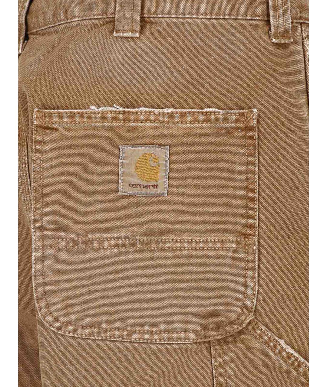 CARHARTT Коричневые хлопковые повседневные брюки, фото 4