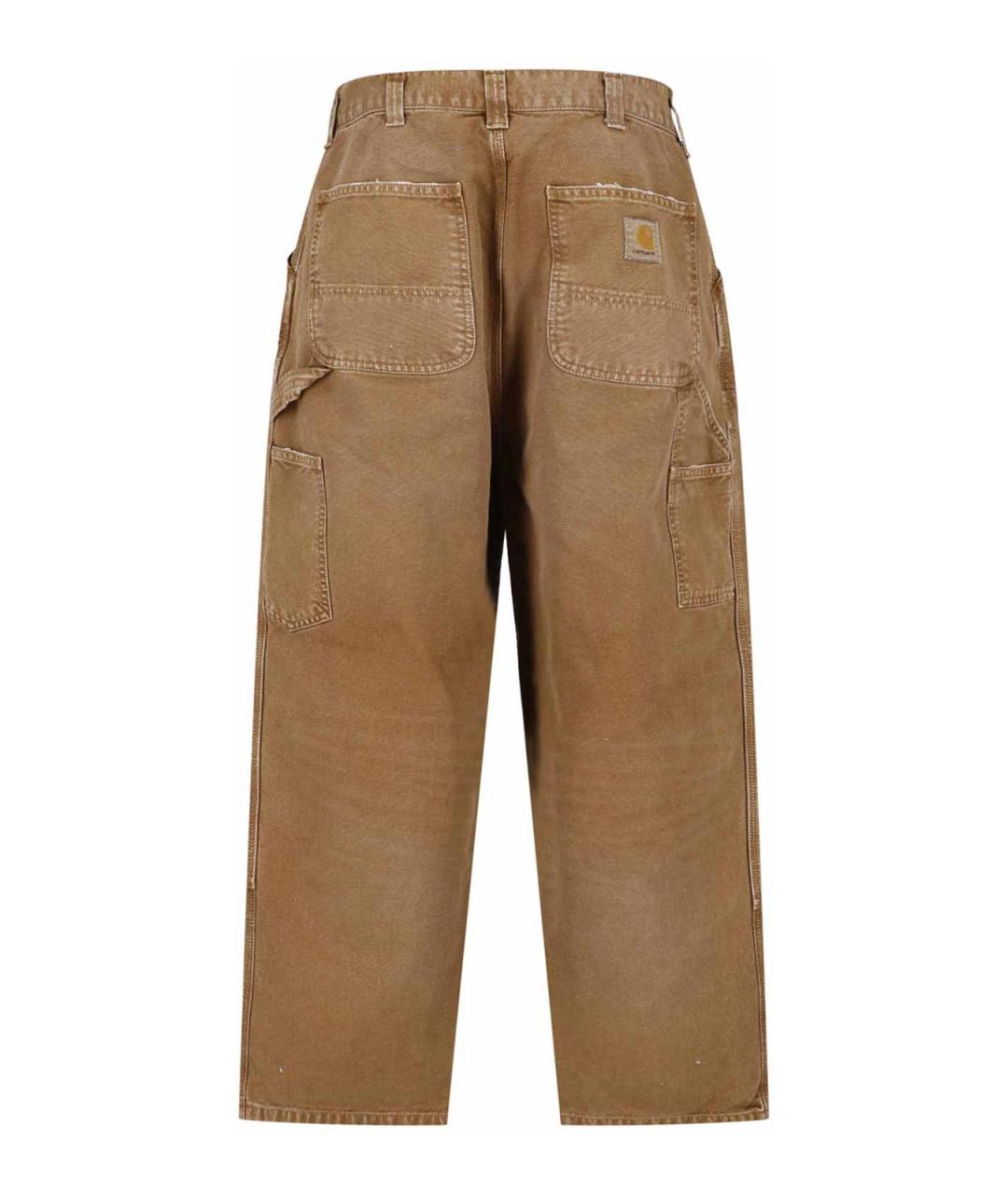 CARHARTT Коричневые хлопковые повседневные брюки, фото 2