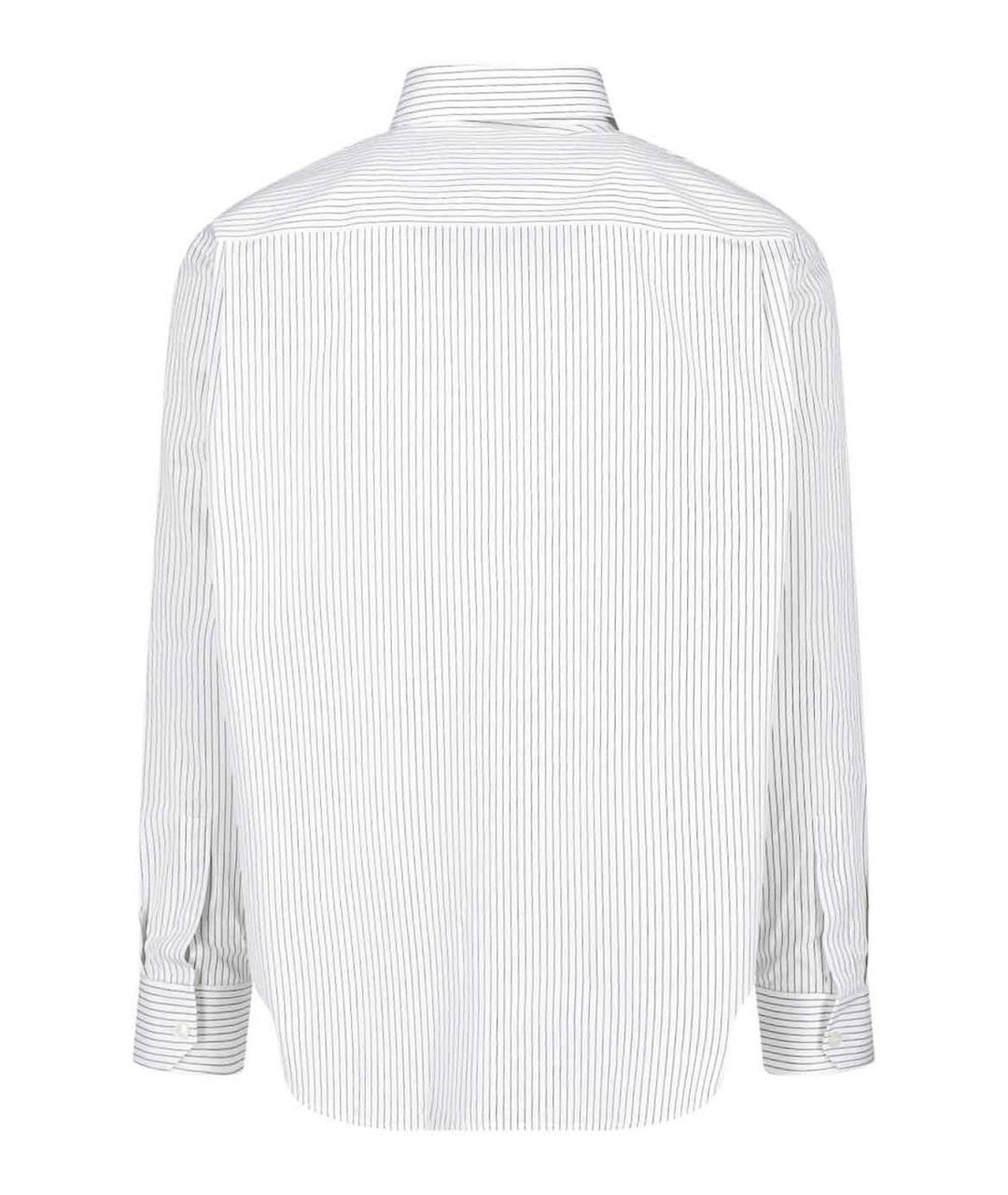 SAINT LAURENT Белая хлопковая классическая рубашка, фото 2