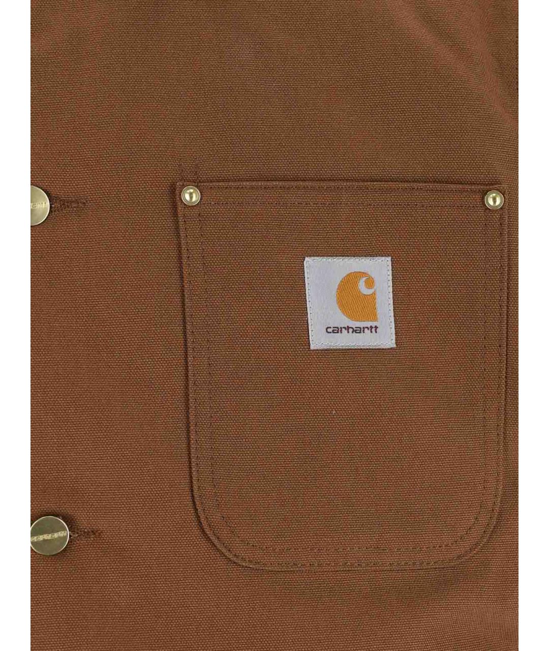 CARHARTT Коричневая хлопковая куртка, фото 4