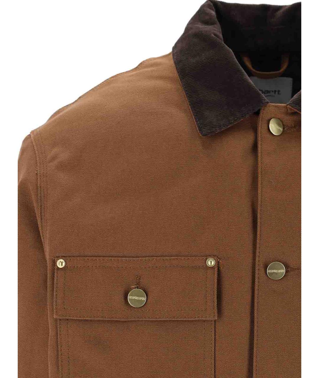CARHARTT Коричневая хлопковая куртка, фото 3