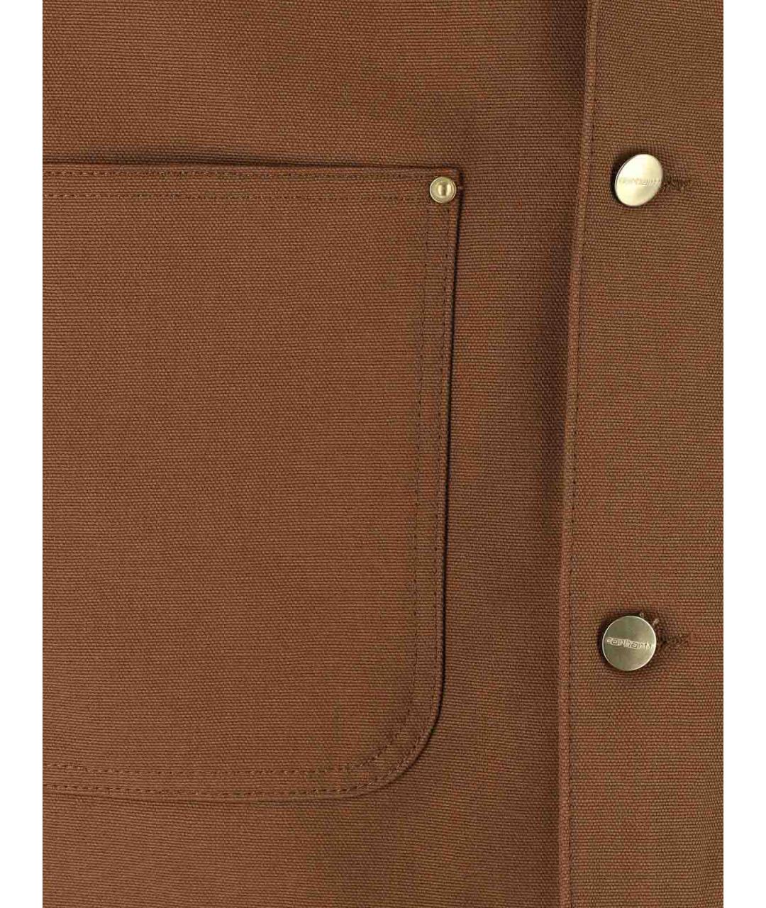 CARHARTT Коричневая хлопковая куртка, фото 5