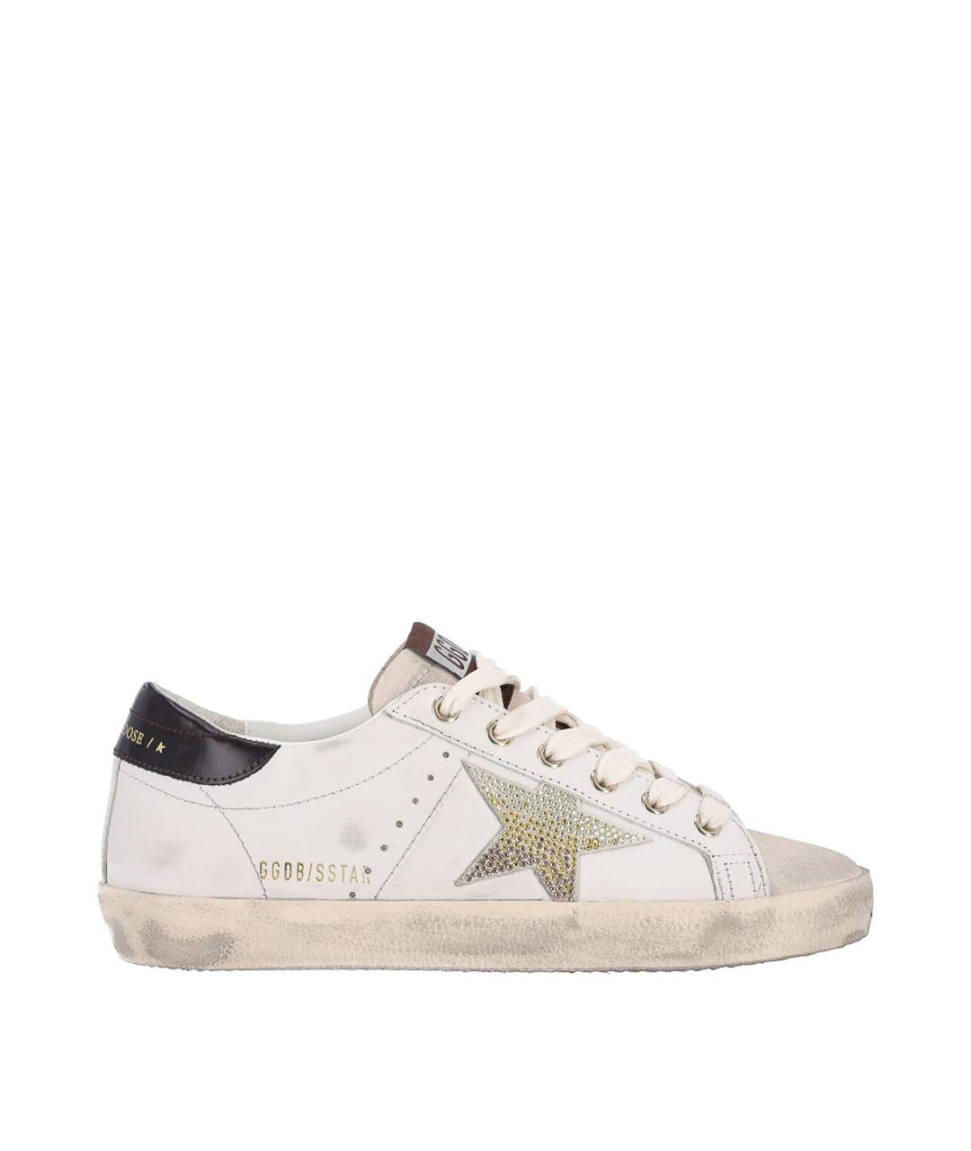 GOLDEN GOOSE Белые кожаные кеды, фото 6