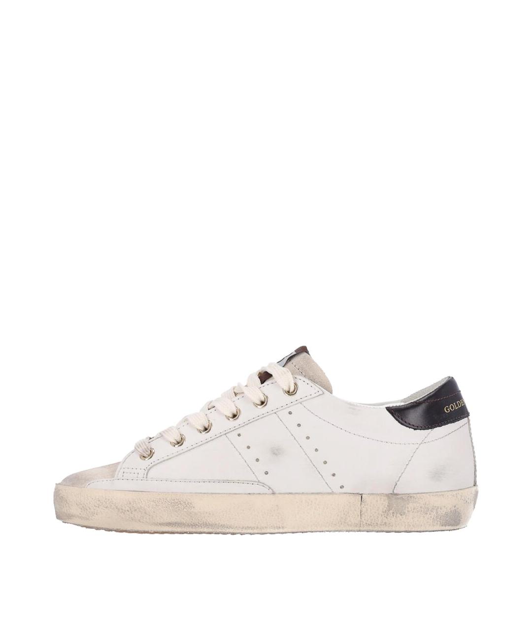 GOLDEN GOOSE Белые кожаные кеды, фото 3