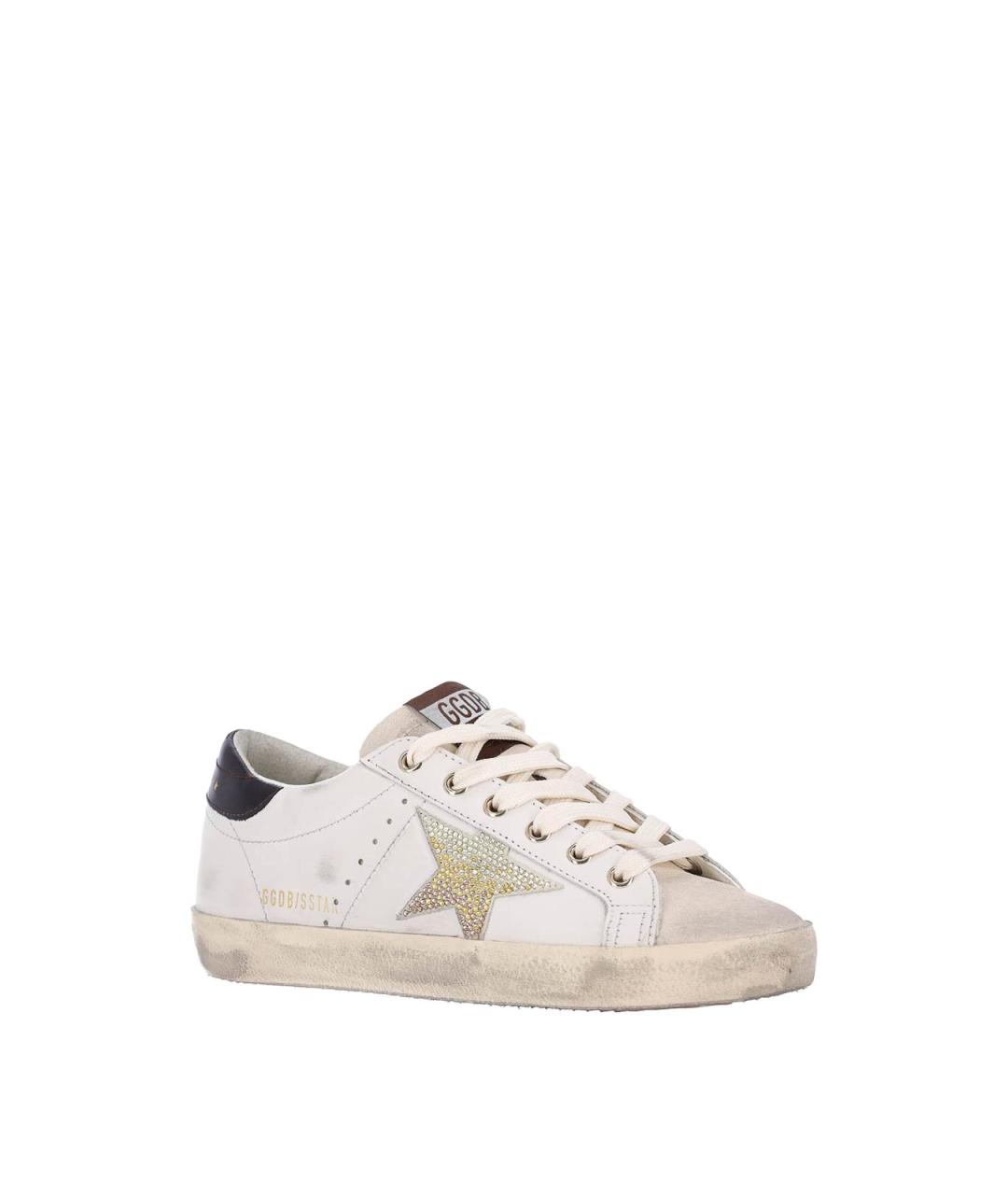 GOLDEN GOOSE Белые кожаные кеды, фото 2