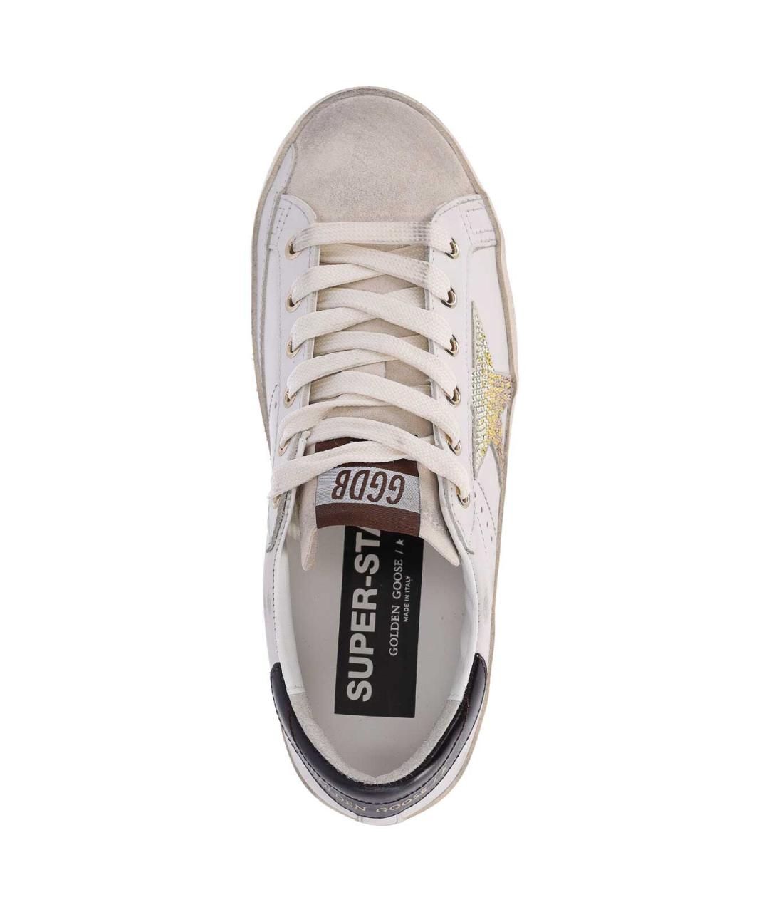 GOLDEN GOOSE Белые кожаные кеды, фото 5