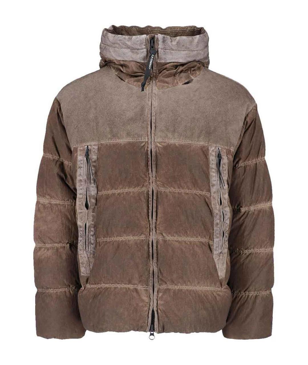 CP COMPANY Коричневый пуховик, фото 1