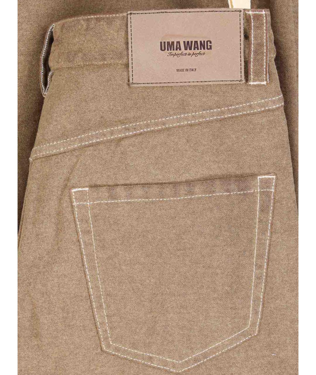 UMA WANG Бежевые брюки широкие, фото 5