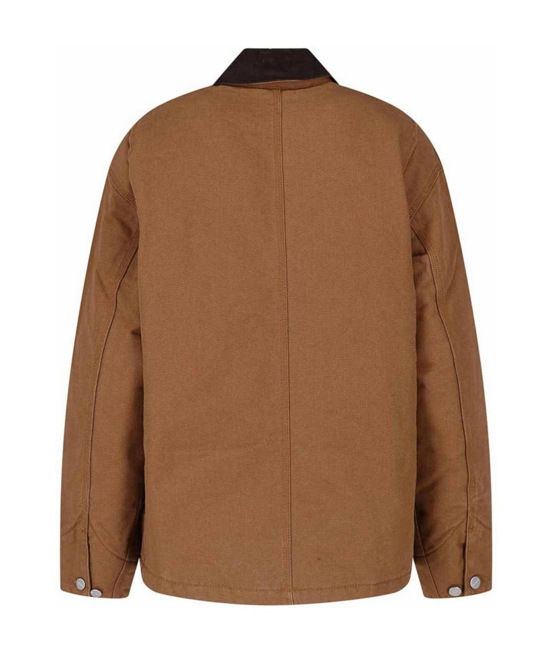 CARHARTT Коричневая хлопковая куртка, фото 2