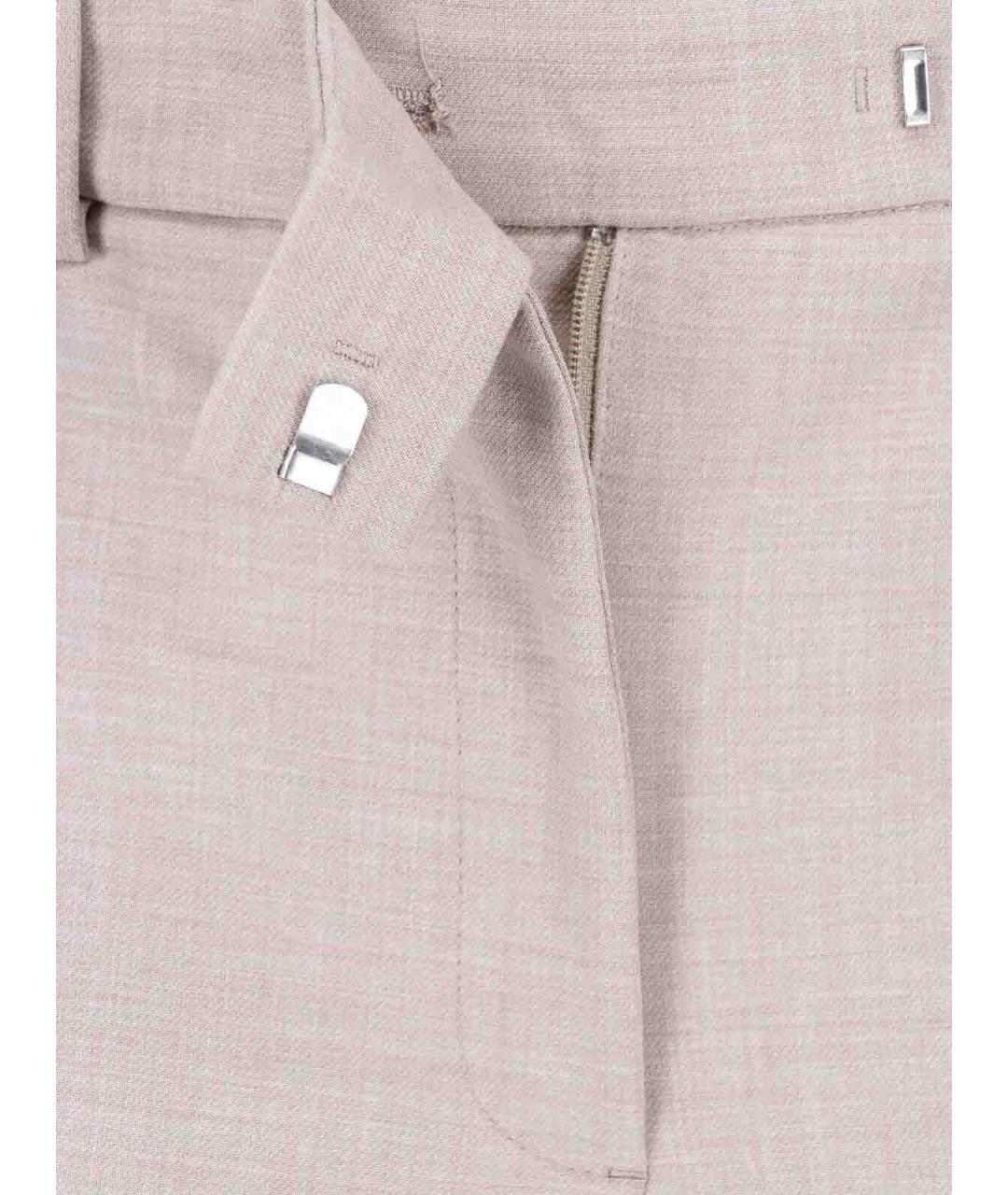 CALVIN KLEIN Бежевые полиэстеровые брюки широкие, фото 5