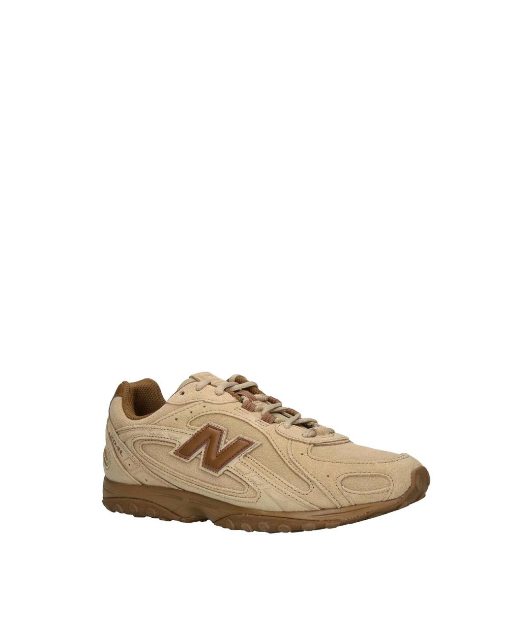 NEW BALANCE Бежевые замшевые кроссовки, фото 2