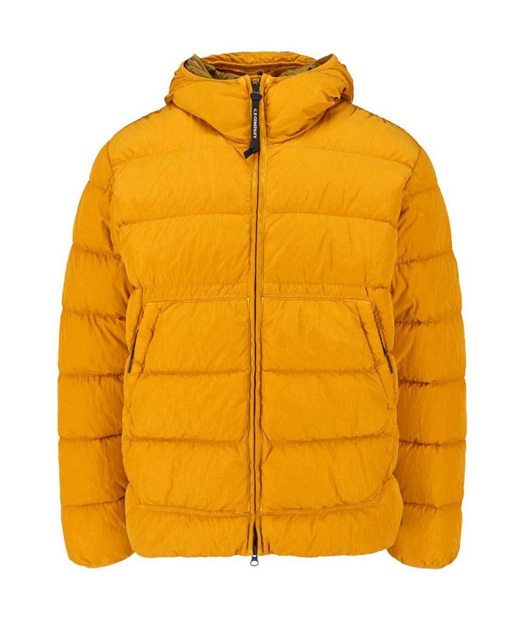 CP COMPANY Желтый полиамидовый пуховик, фото 1