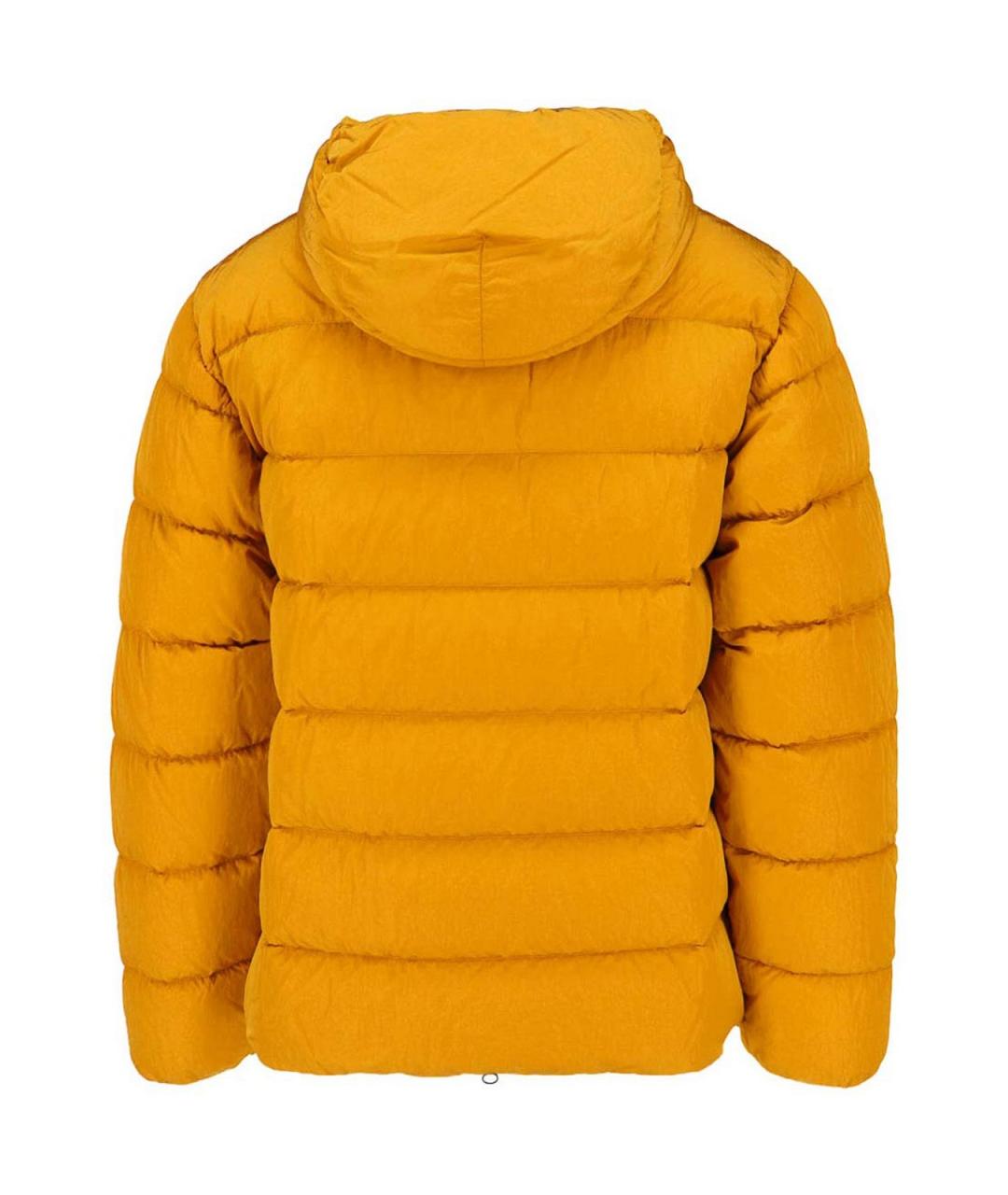CP COMPANY Желтый полиамидовый пуховик, фото 2