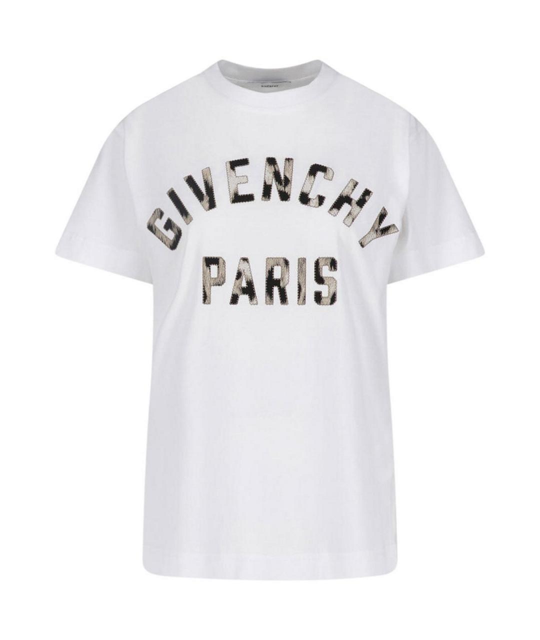 GIVENCHY Белая хлопковая футболка, фото 1