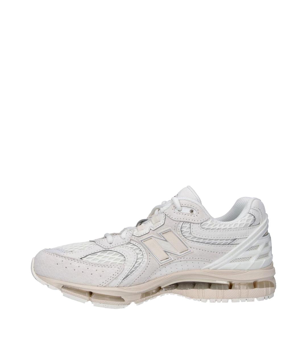 NEW BALANCE Белые кожаные низкие кроссовки / кеды, фото 3