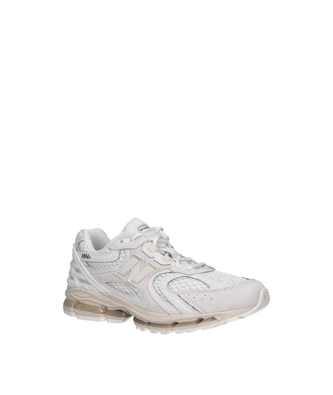 NEW BALANCE Белые кожаные низкие кроссовки / кеды, фото 2