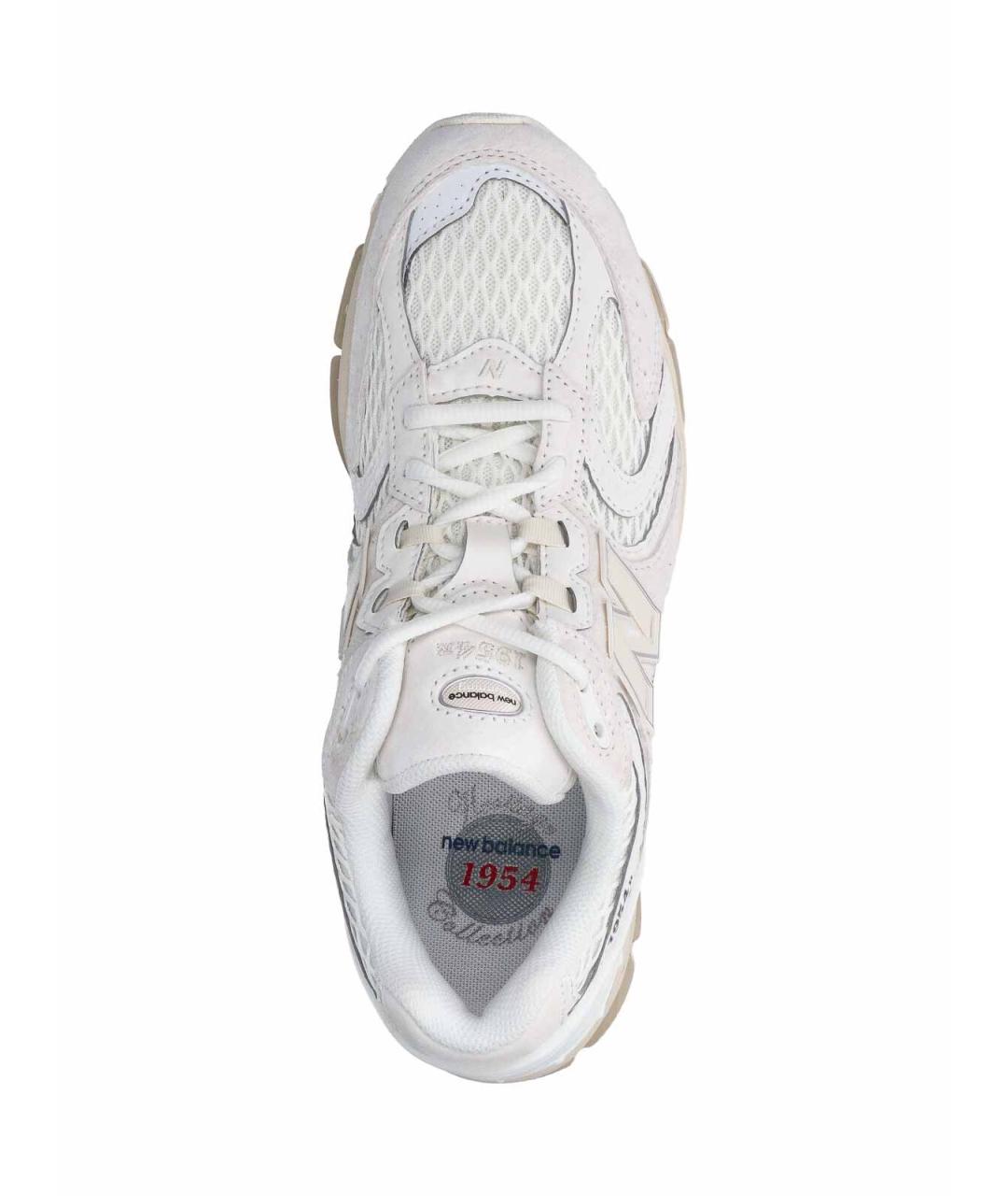 NEW BALANCE Белые кожаные низкие кроссовки / кеды, фото 5