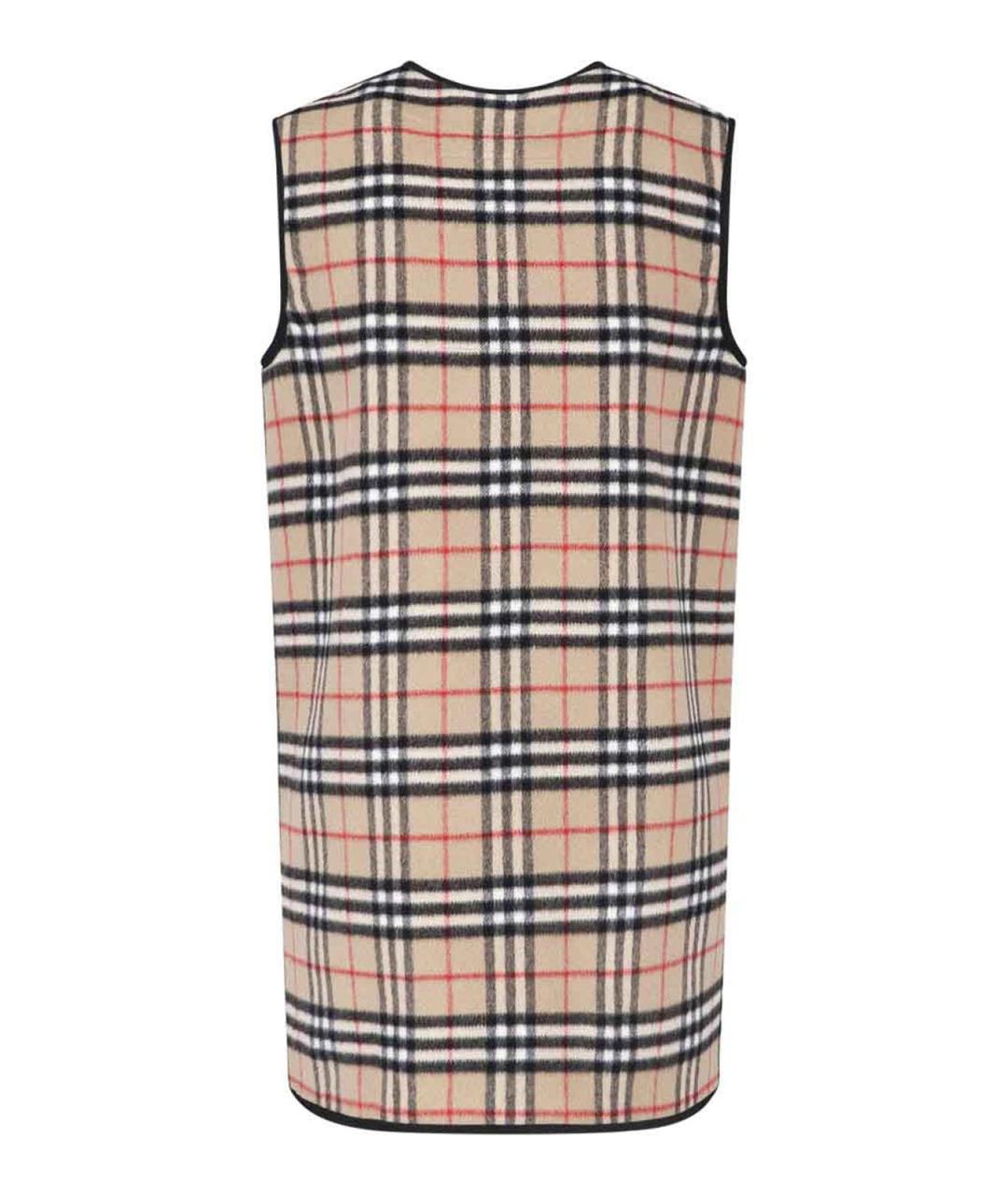 BURBERRY Бежевый кашемировый жилет, фото 2