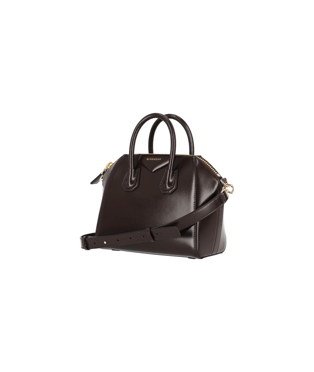 GIVENCHY Коричневая кожаная сумка тоут, фото 2