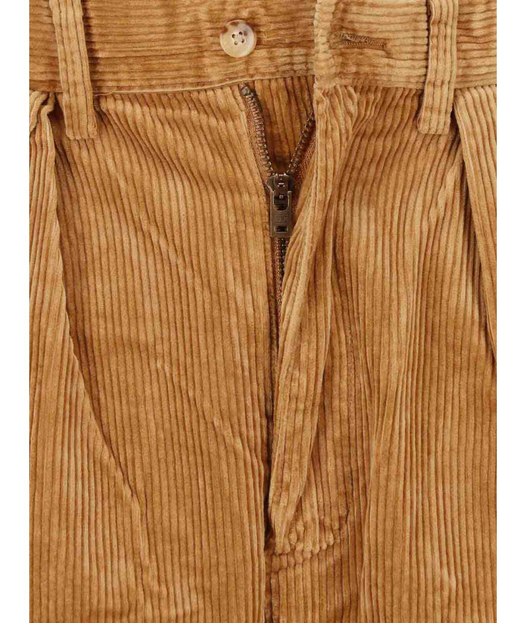 POLO RALPH LAUREN Бежевые хлопковые повседневные брюки, фото 5