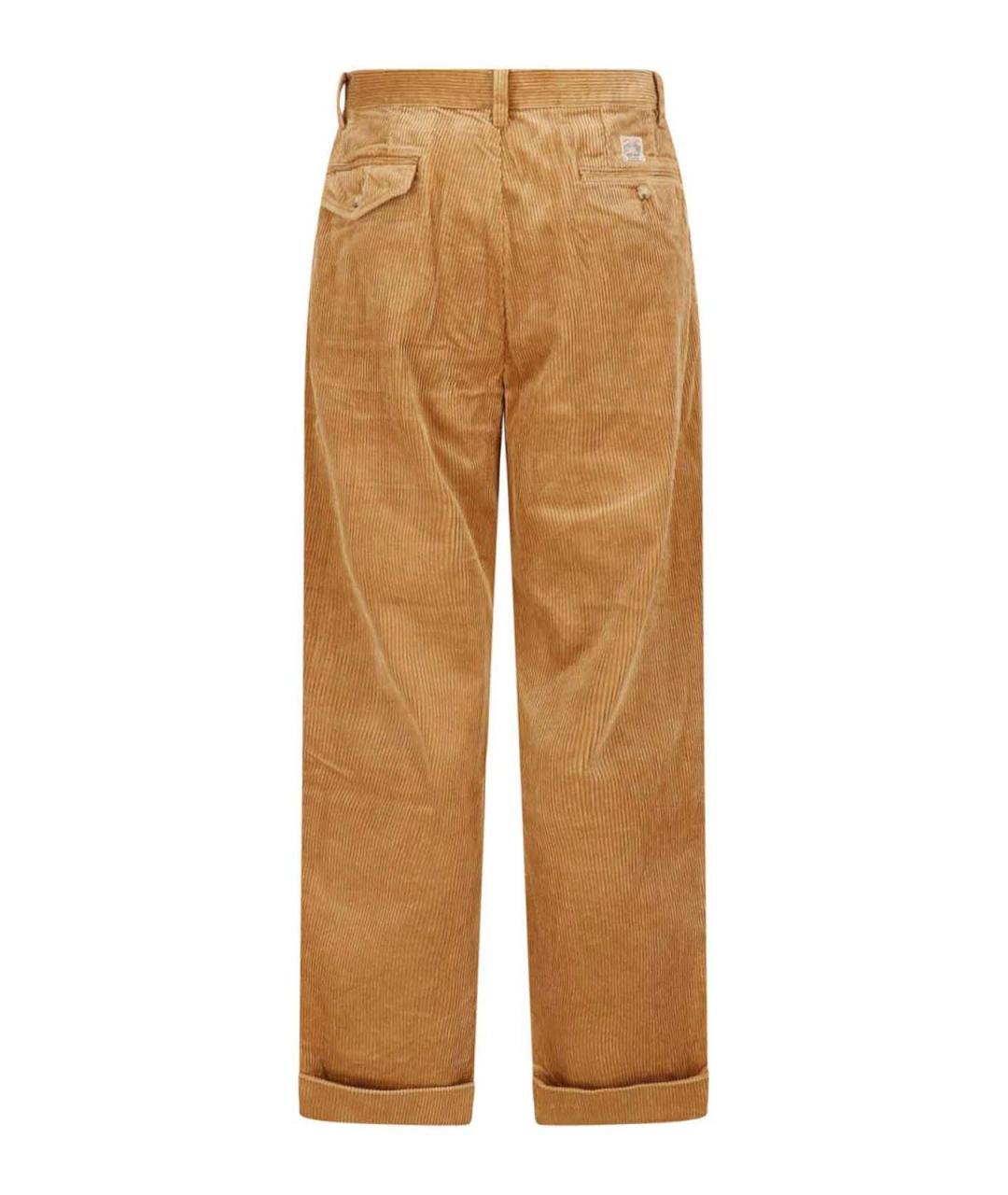 POLO RALPH LAUREN Бежевые хлопковые повседневные брюки, фото 2