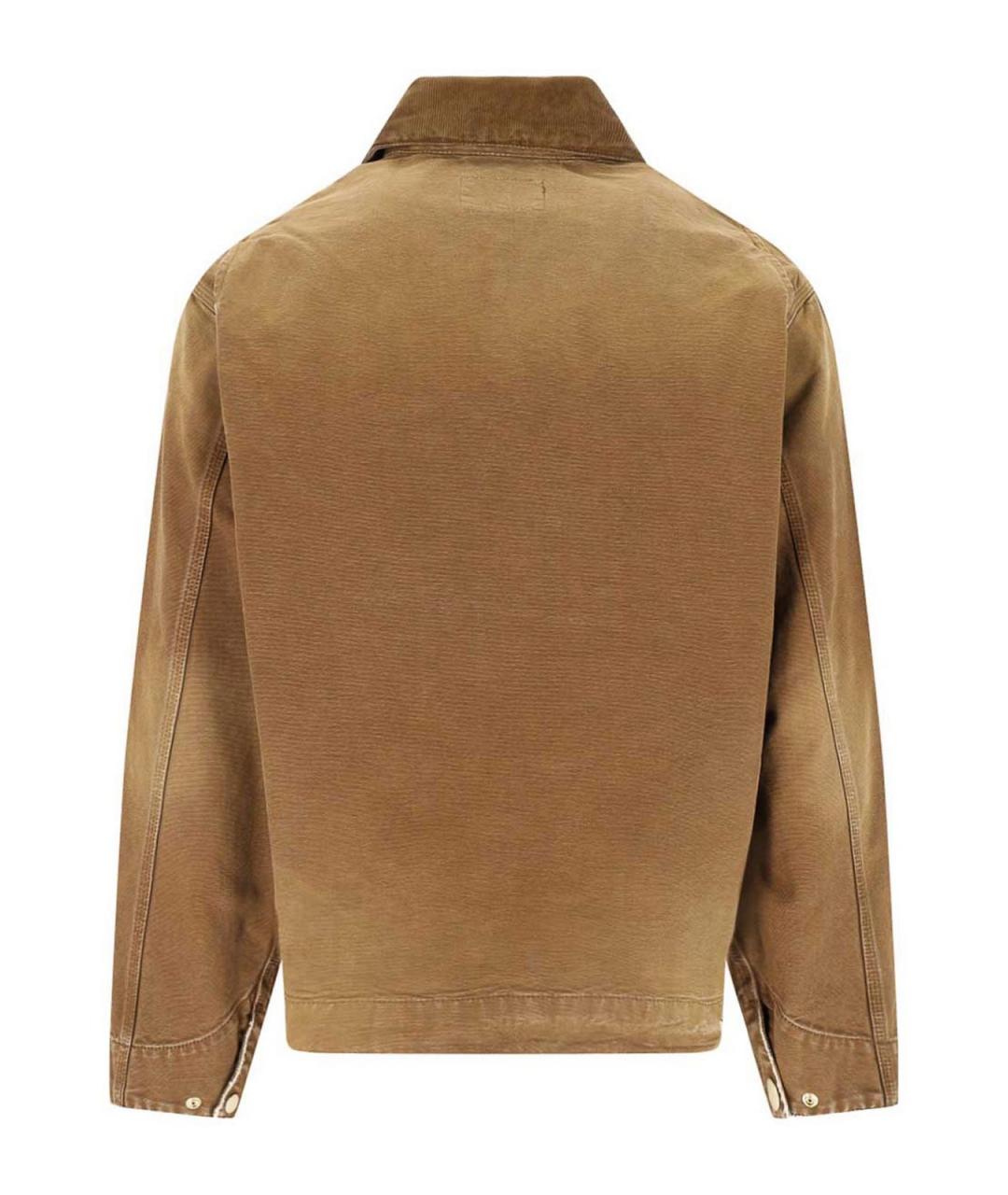 CARHARTT Коричневая хлопковая куртка, фото 2