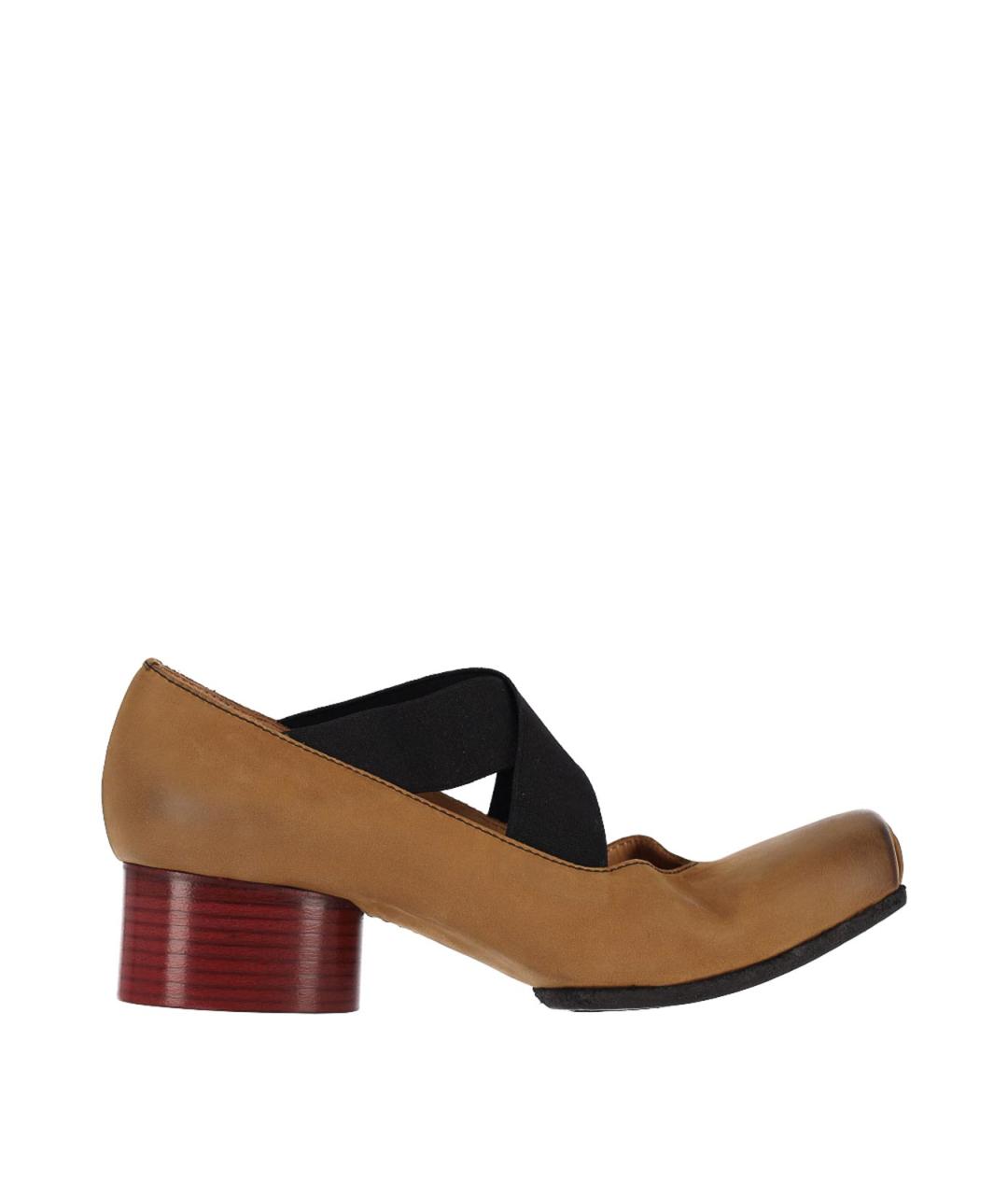 UMA WANG Коричневые замшевые балетки, фото 1
