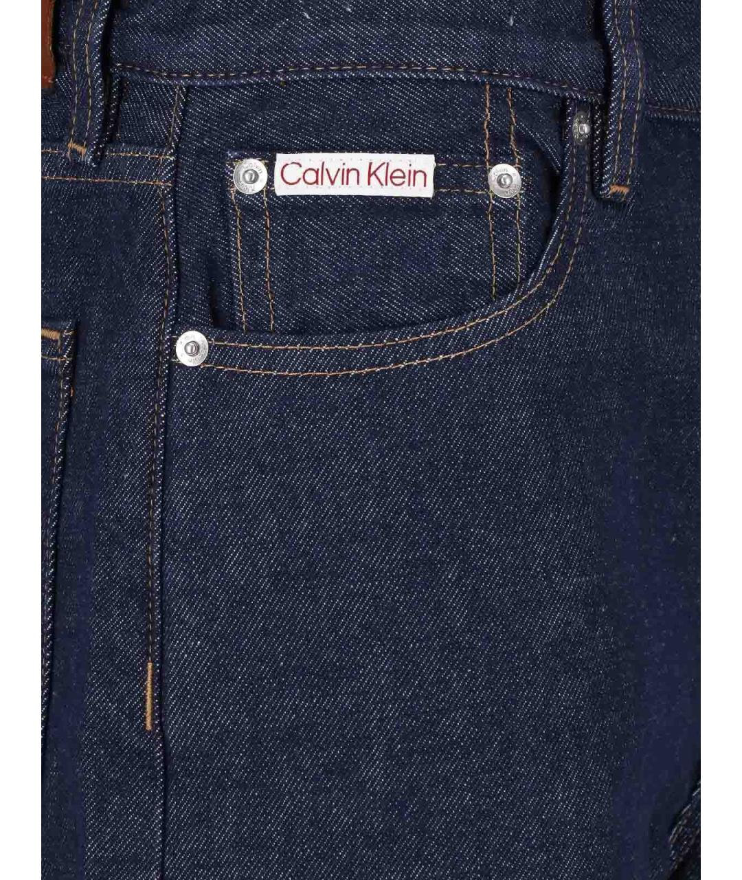 CALVIN KLEIN Синие хлопковые джинсы клеш, фото 4