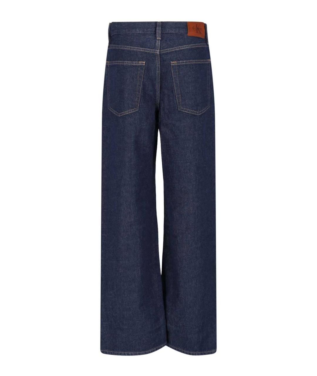 CALVIN KLEIN Синие хлопковые джинсы клеш, фото 2