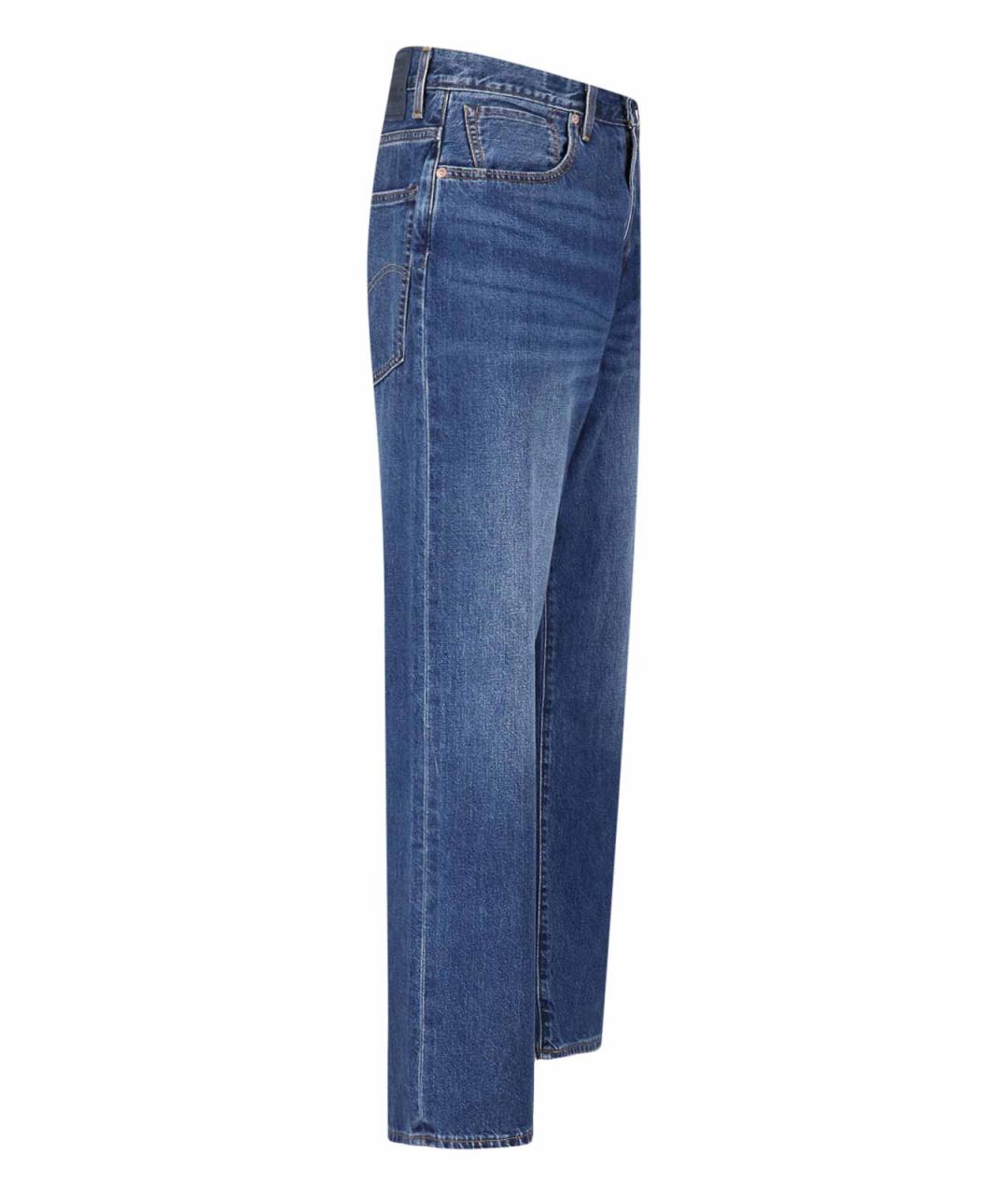 LEVI'S Синие хлопковые прямые джинсы, фото 3
