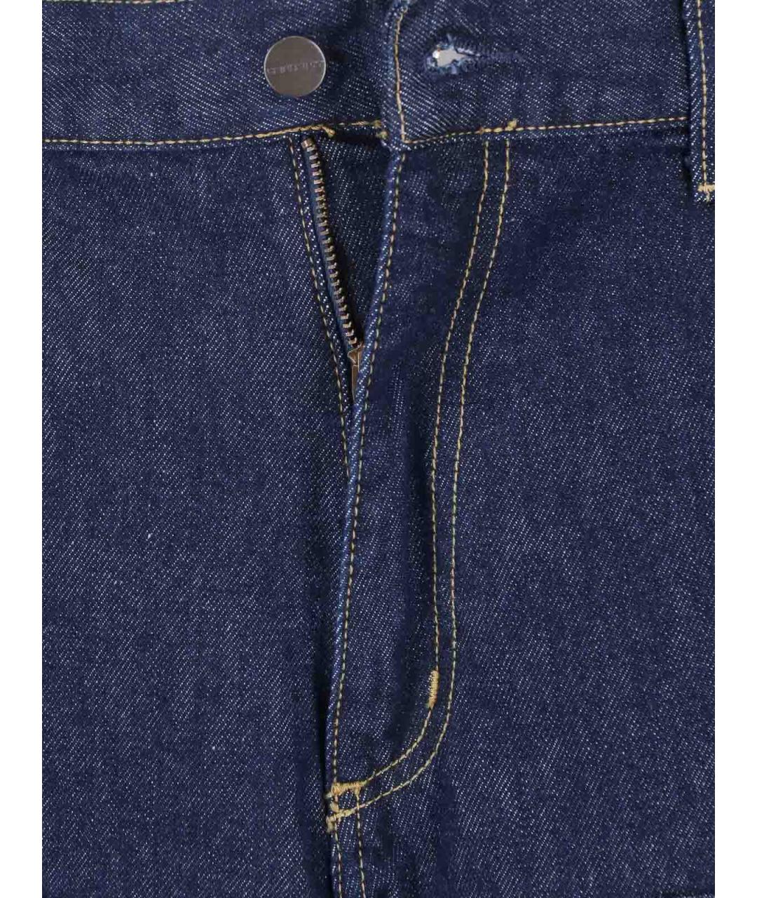CARHARTT Синие хлопковые прямые джинсы, фото 5