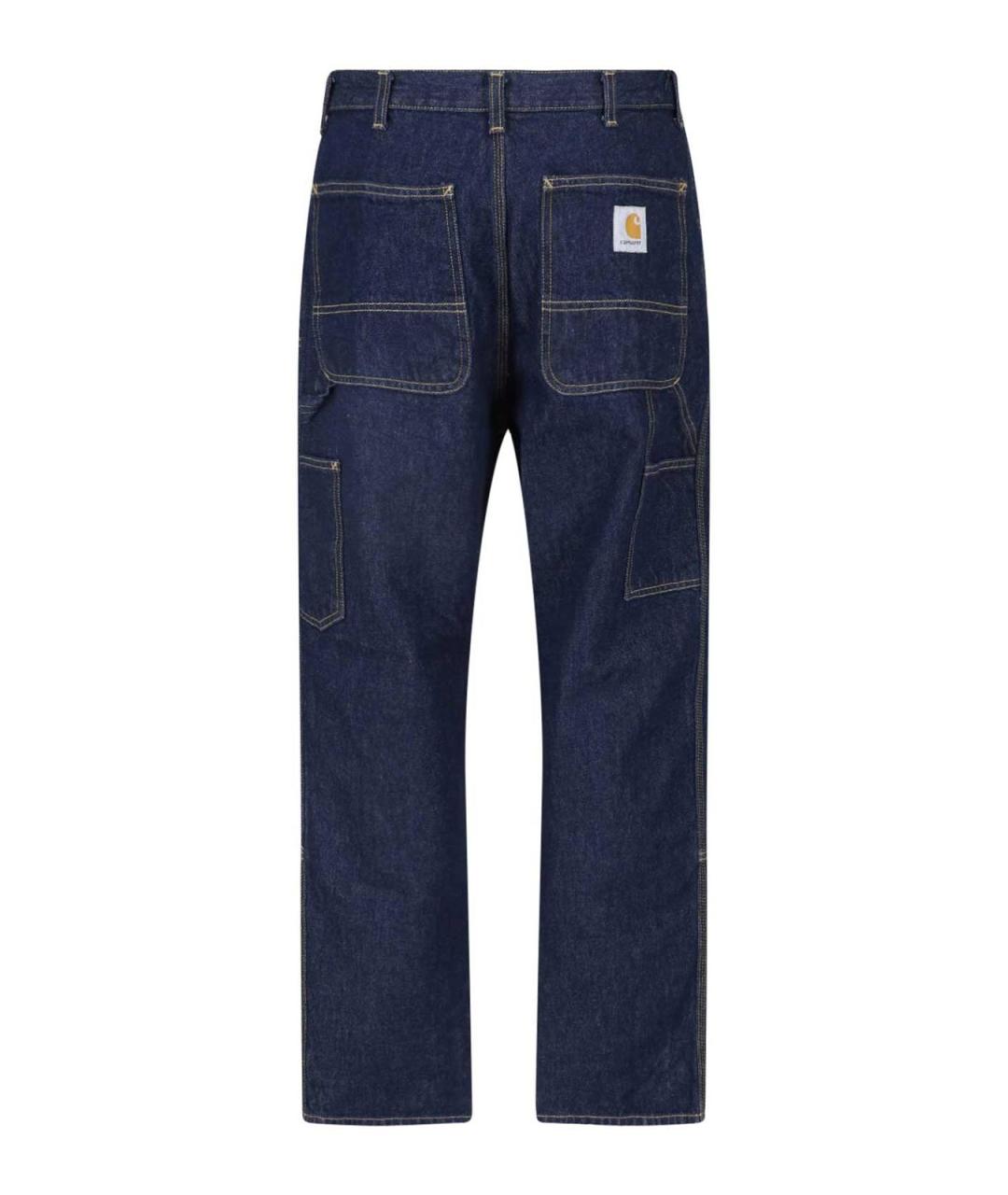 CARHARTT Синие хлопковые прямые джинсы, фото 2