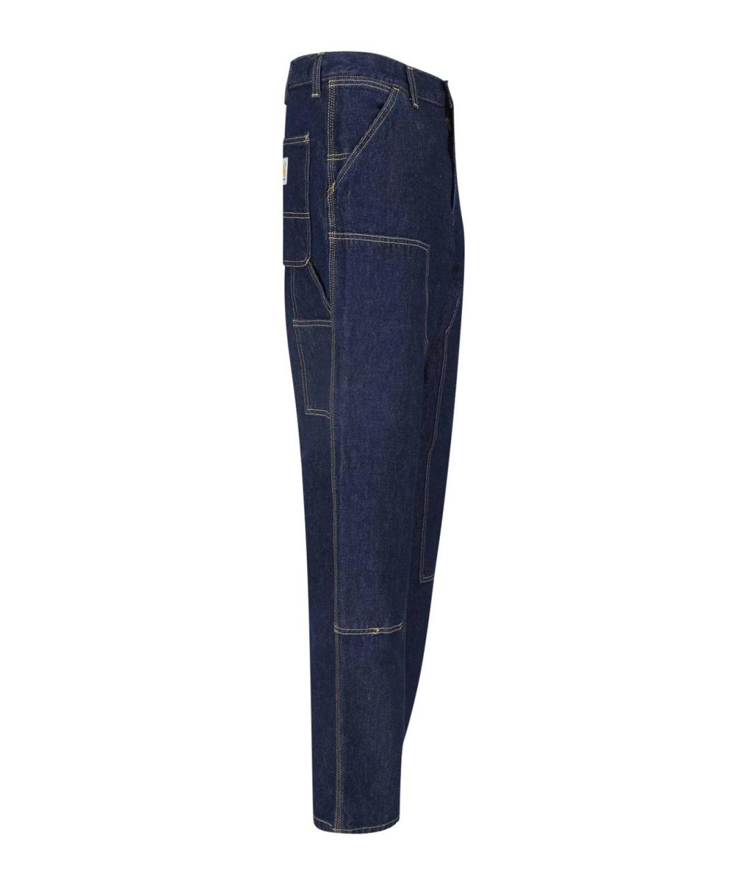 CARHARTT Синие хлопковые прямые джинсы, фото 3