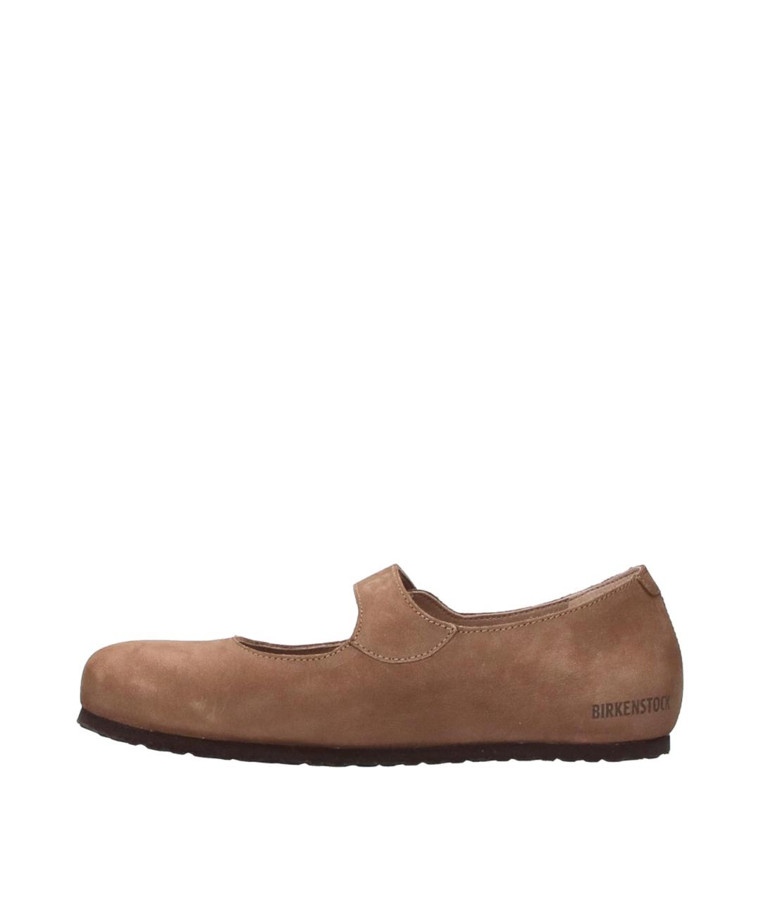BIRKENSTOCK Коричневые замшевые балетки, фото 3