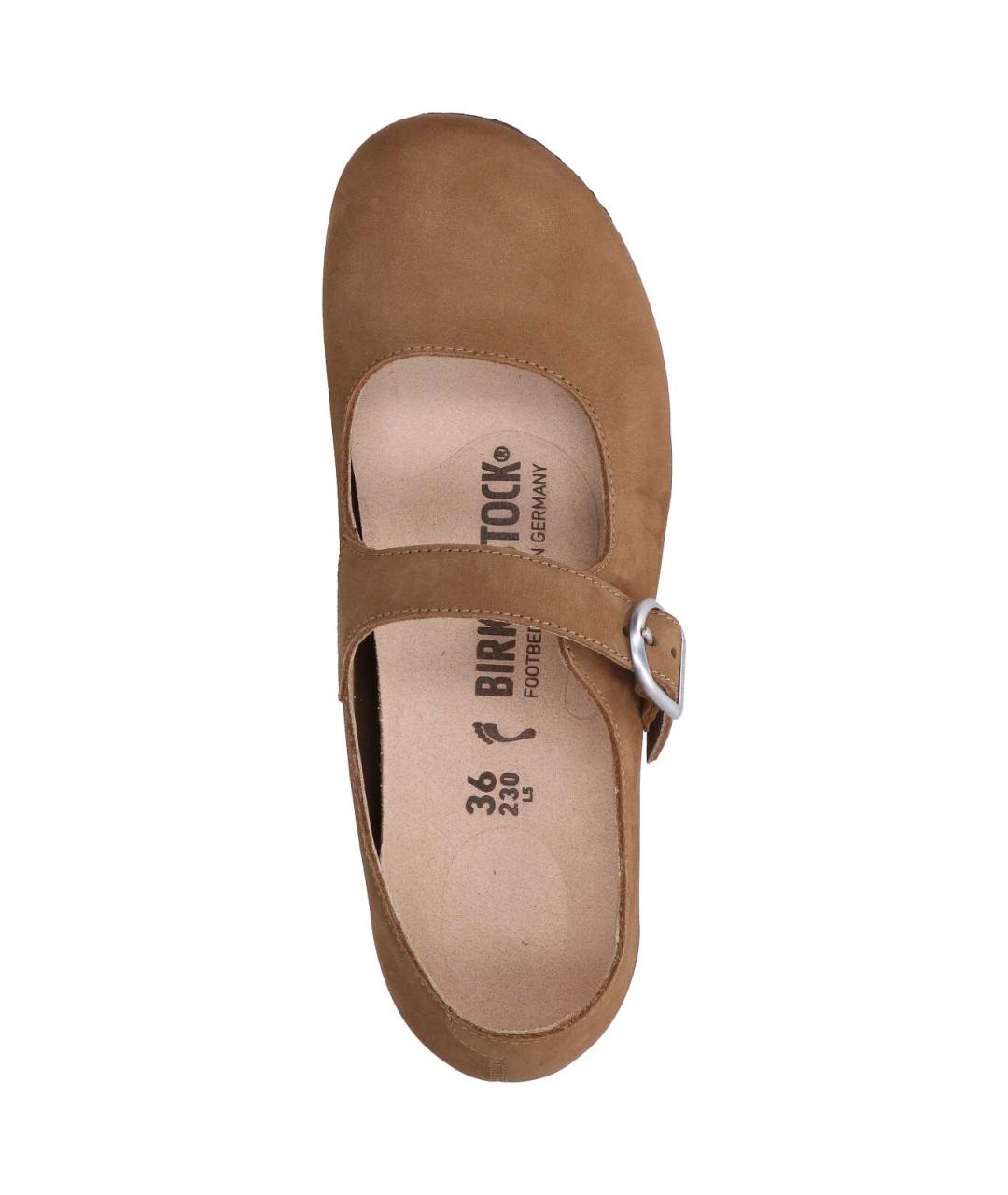 BIRKENSTOCK Коричневые замшевые балетки, фото 5