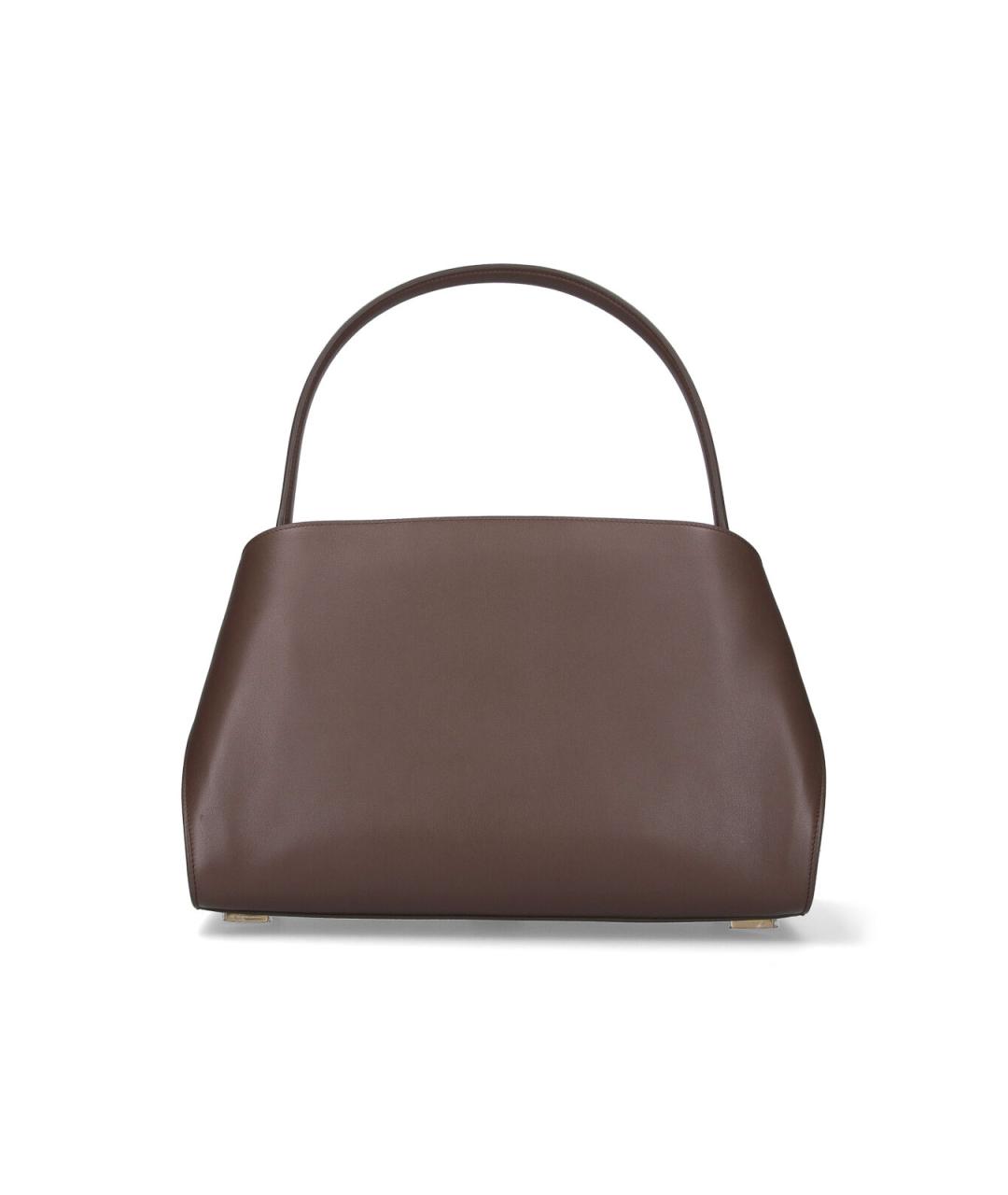 FERRAGAMO Коричневая кожаная сумка тоут, фото 3