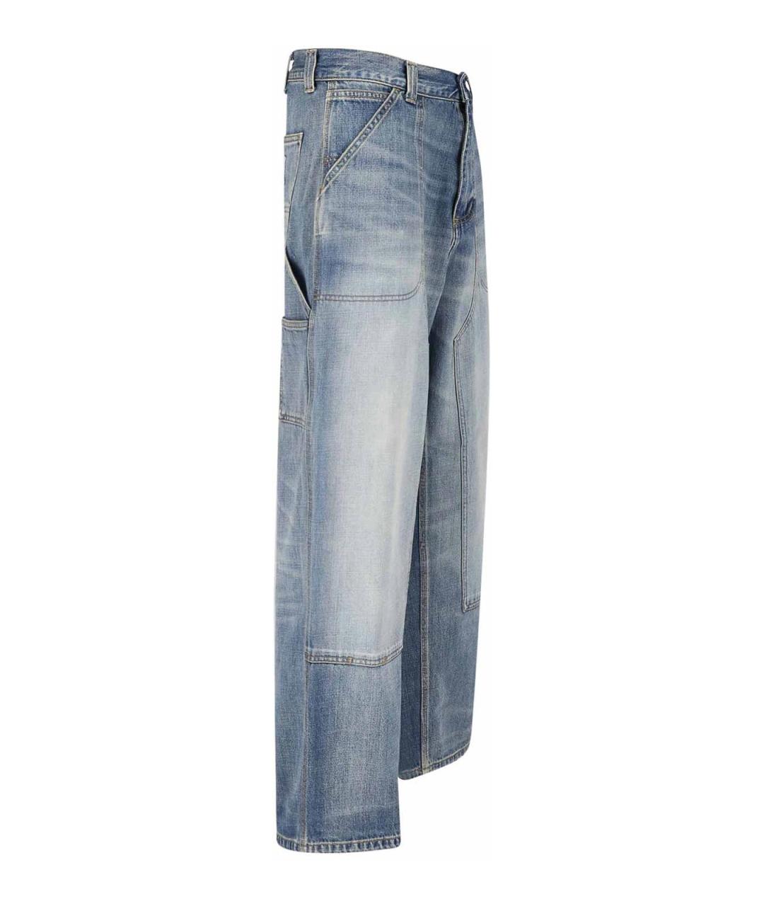 CARHARTT Голубые хлопковые прямые джинсы, фото 3