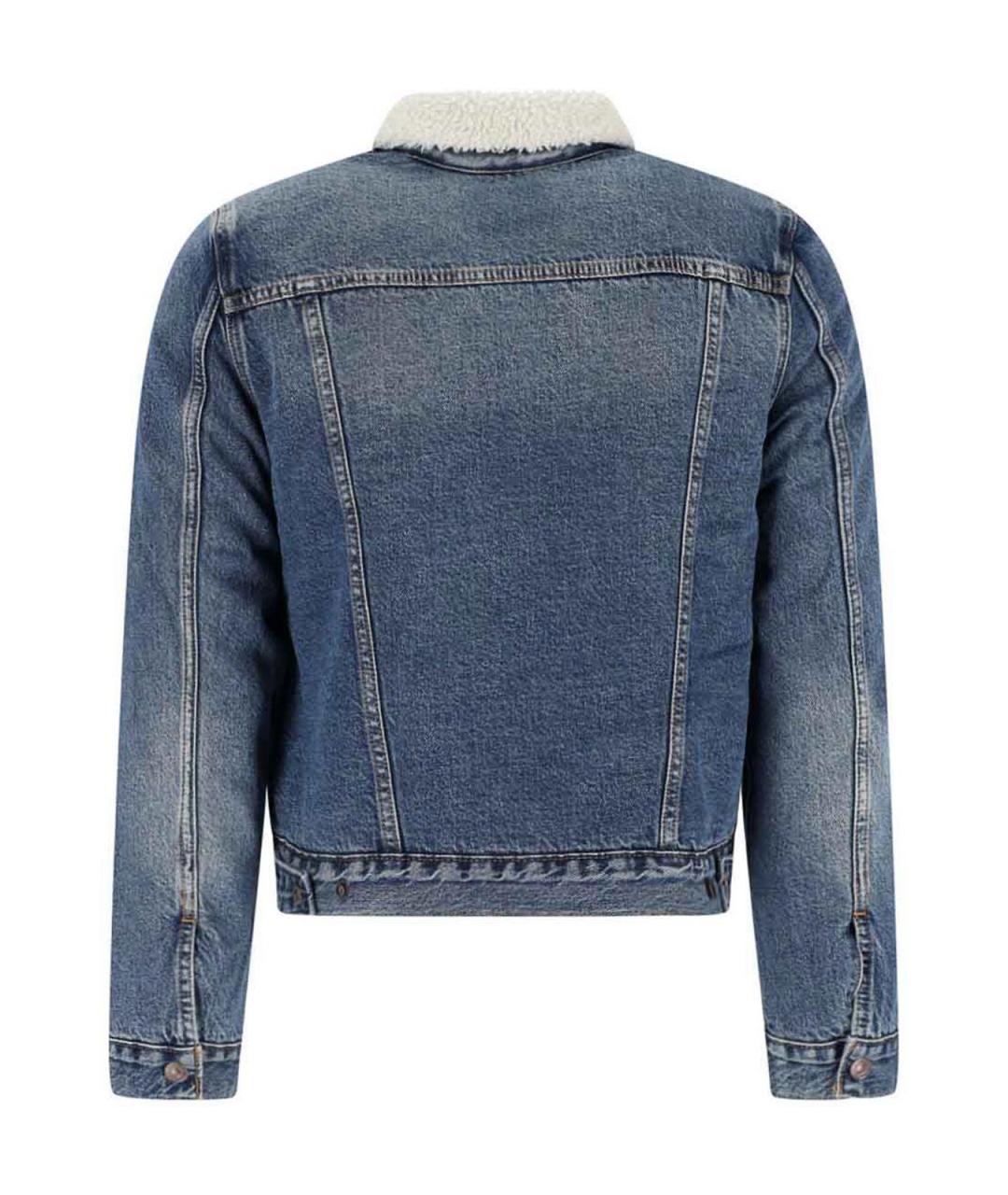 LEVI'S Синяя хлопковая куртка, фото 2