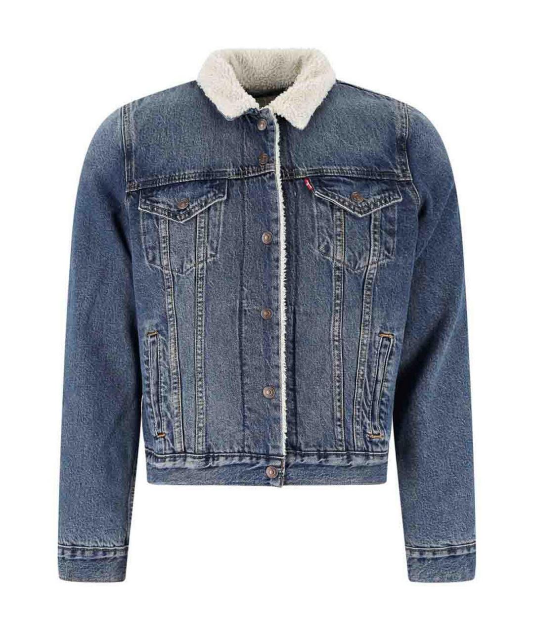 LEVI'S Синяя хлопковая куртка, фото 1