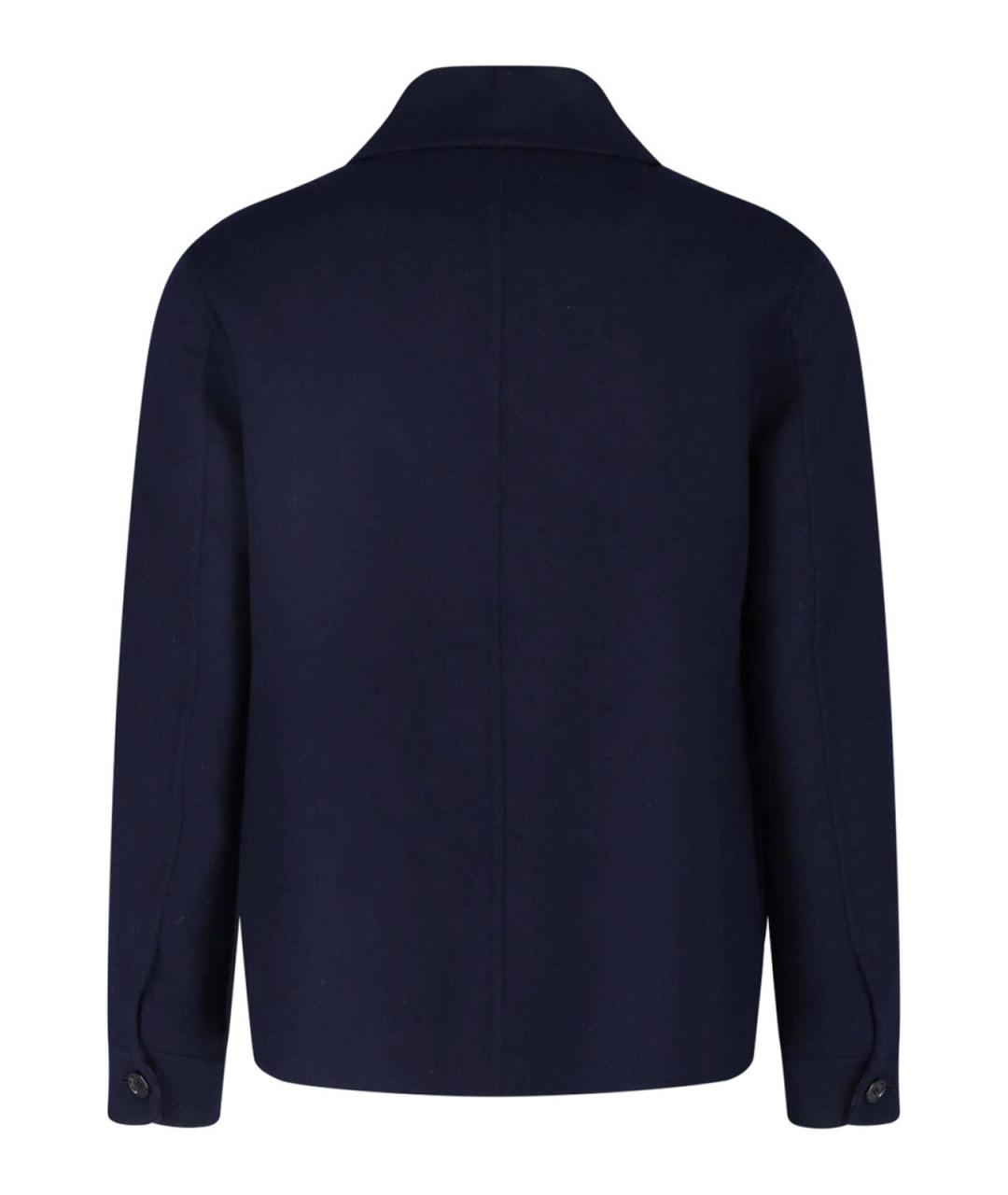 BURBERRY Синяя шерстяная куртка, фото 2