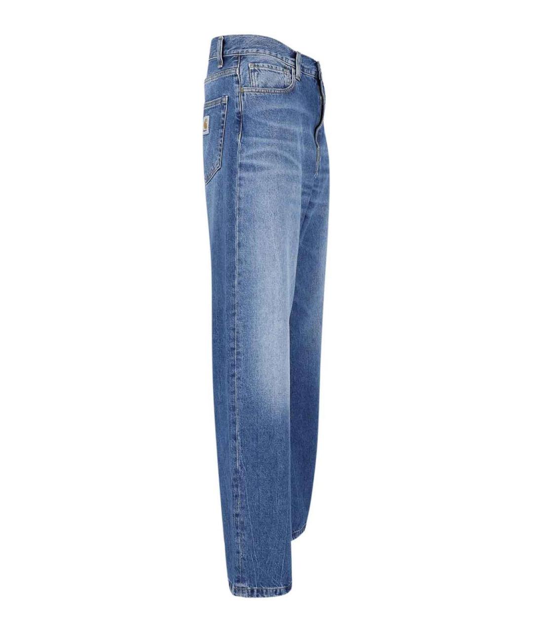 CARHARTT Синие хлопковые прямые джинсы, фото 3