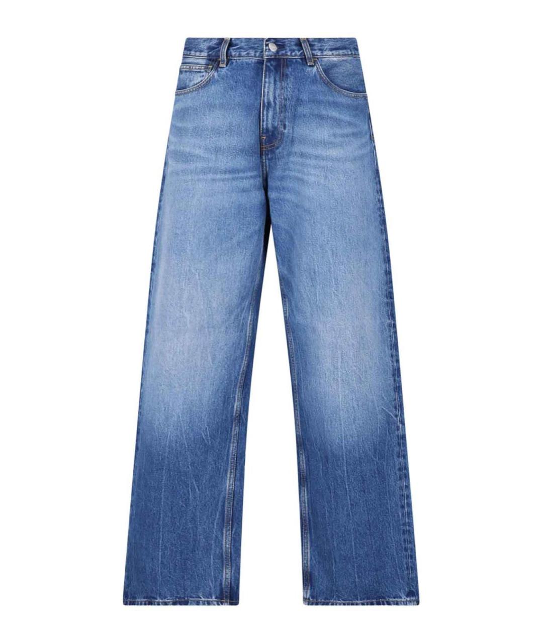 CARHARTT Синие хлопковые прямые джинсы, фото 1