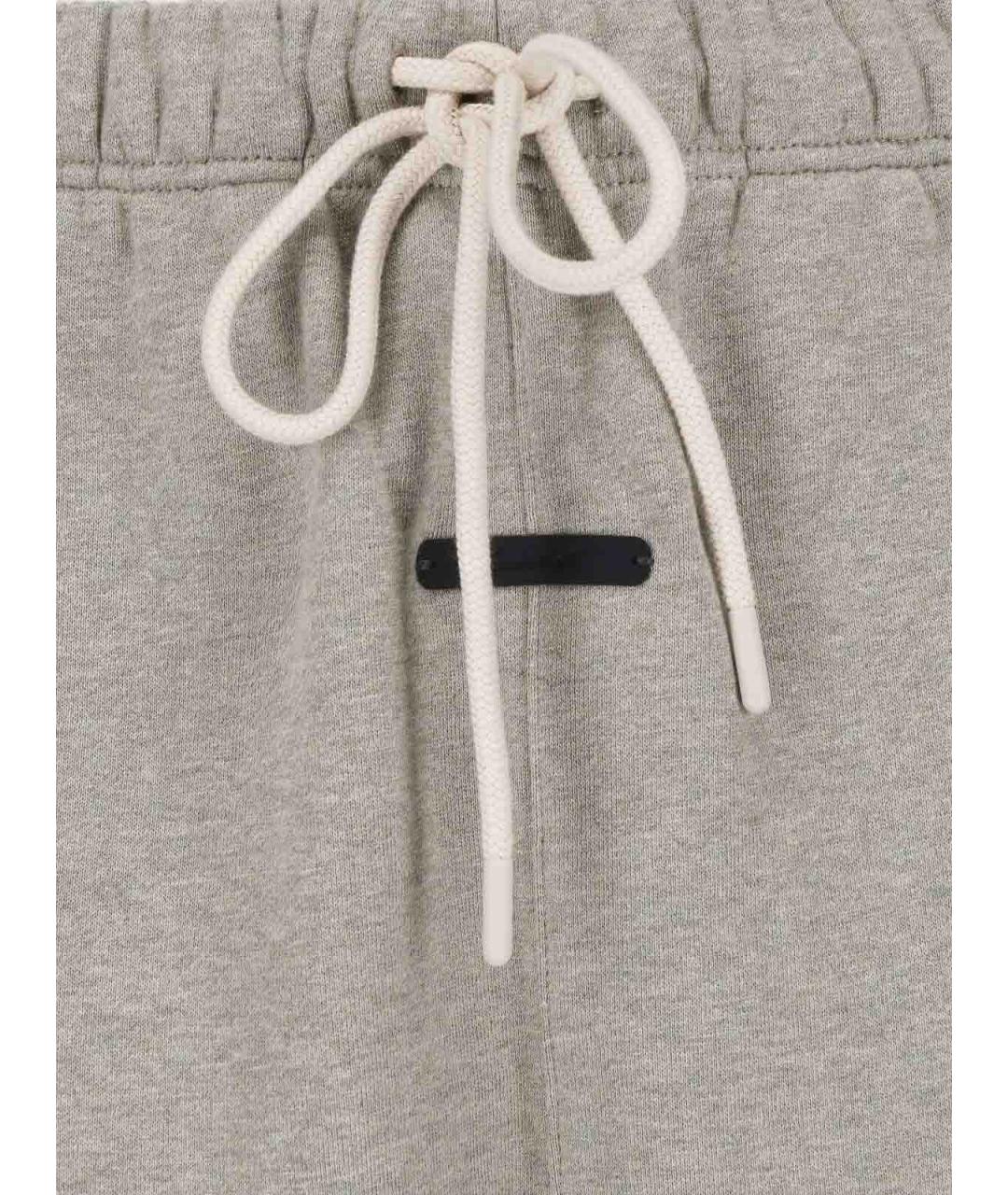 FEAR OF GOD Серые хлопковые повседневные брюки, фото 5