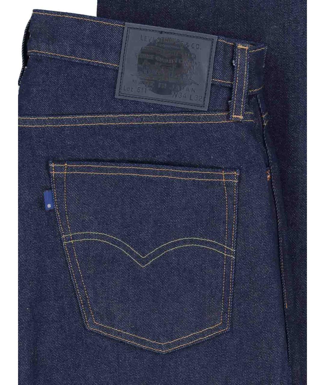 LEVI'S Синие хлопковые джинсы скинни, фото 5
