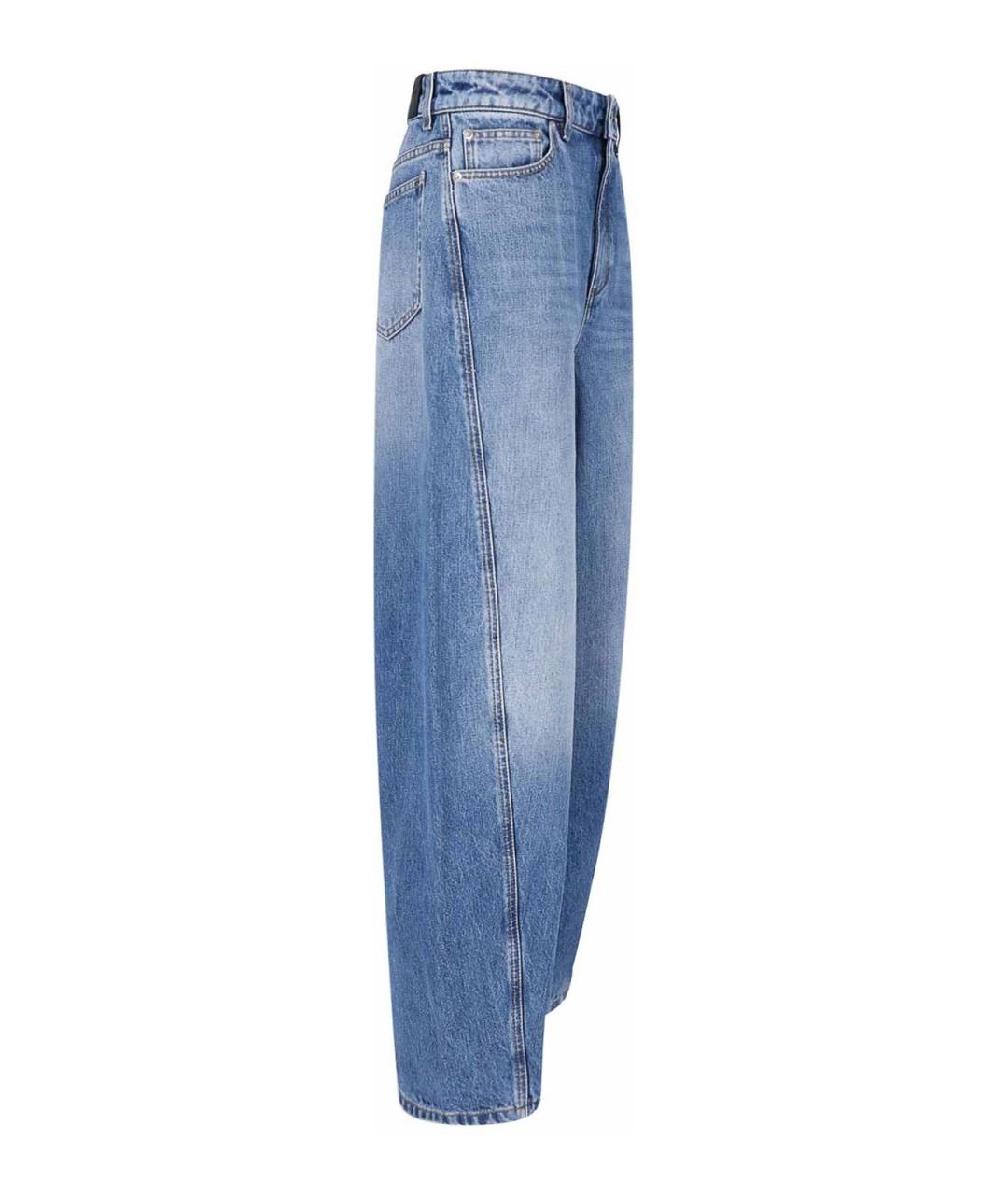 GIVENCHY Голубые хлопковые прямые джинсы, фото 3
