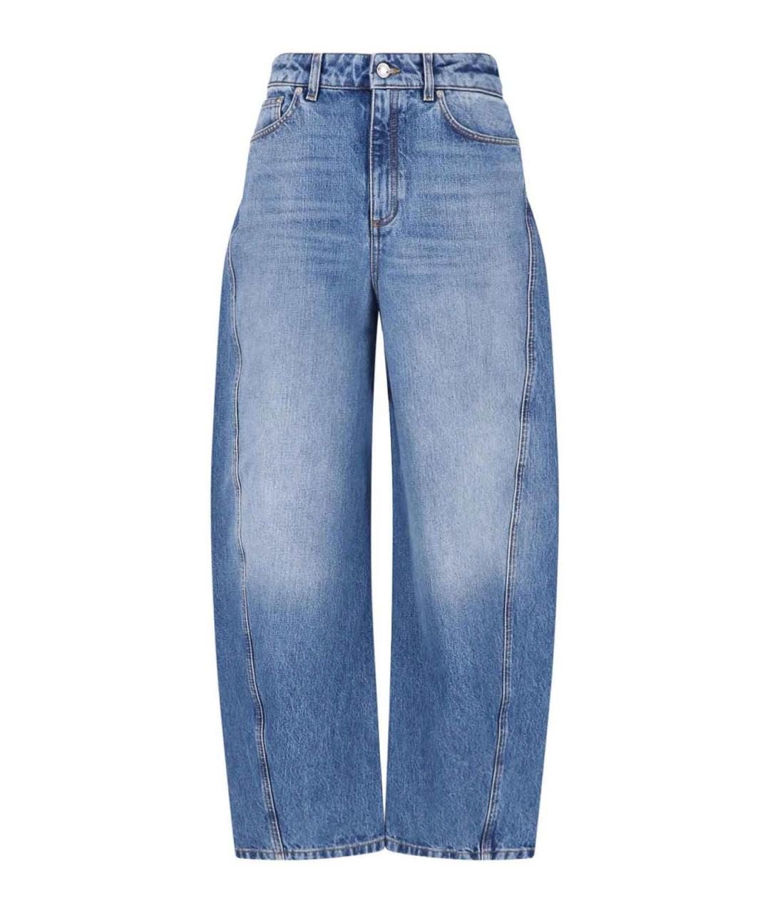 GIVENCHY Голубые хлопковые прямые джинсы, фото 1